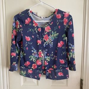 dELiA*s floral button down cardigan